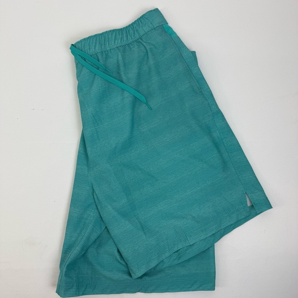 Speedo Swim Trunks with Built in Spandex Shorts Size XXL‎ Men’s Teal Green Blue - Picture 1 of 10